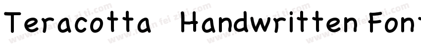 Teracotta   Handwritten Font字体转换
